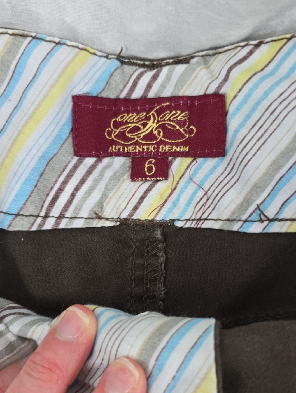 Women's Dark Brown Denim-Style Jean Shorts - Picture 3 of 5